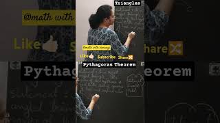 Pythagoras Theorem Statement Examples Model Triangles grade 7 math [upl. by Madalena]