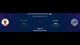 DLCL Fall T20 Tournament 2024 Frisco knights Vs Shockers Shockers won by 6 wickets [upl. by Ttennaej58]