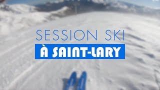 Session ski à SaintLary 4K 60fps [upl. by Lambart]