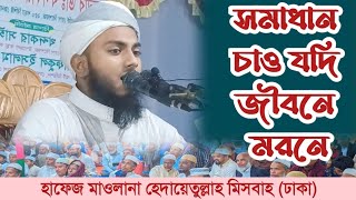 সমাধান চাও যদি জীবনে মরনে। কুরআন নিয়ে গজল। মাওলানা হেদায়েতুল্লাহ মিসবাহ। Shomadhan chao jodi jibone [upl. by Neirda955]