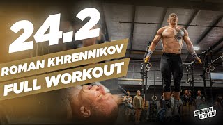 1000 REPS  Roman Khrennikov FULL 242 CrossFit Open Workout [upl. by Cristen622]