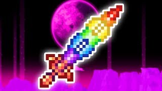 Can Terraria bosses SURVIVE against THE OP RAINBOW SWORD [upl. by Naejamron]