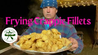 Frying Crappie Fillets [upl. by Anoiuq215]