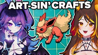 Making Pokemon Pixel Bead Art with CottontailVA   ArtSin Crafts [upl. by Sualocin397]