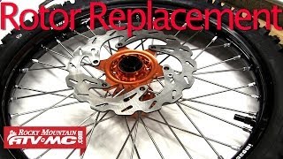 Motorcycle Brake Rotor Replacement [upl. by Etnohs624]