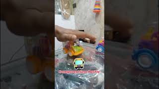 Transparent Gear Bus ToyPush Button for Moving ForwardMotor SkillsDevelopment Toy [upl. by Orlosky]