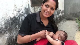 Breastfeeding vlogs  Mommy and baby vlogs video  Breastfeeding video [upl. by Galasyn]