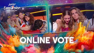 Results from the Online Vote and thrilling climax  Junior Eurovision 2023  JESC2023 [upl. by Sueaddaht]