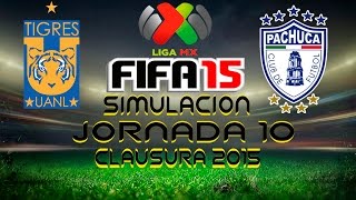 Tigres vs Pachuca  simulacion  Liga Mx  Jornada 10Clausura 2015  FIFA 15 [upl. by Stead]