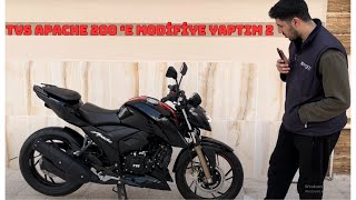 Tvs Apache Rtr 200ü Modifiye Ettim Motosiklet Modifiye  Apache 200 Yapım Aşaması Part 2 [upl. by Eeryk498]