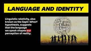 What role does language play in shaping cultural identity and worldview [upl. by Gula855]