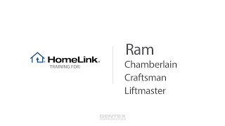 Ram Overhead Console HomeLink Training  Chamberlain LiftMaster and Craftsman [upl. by Niko]