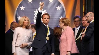 Prix Charlemagne 2018 discours de réception dEmmanuel Macron intégral [upl. by Hilleary]