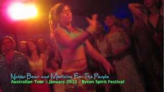 Stunning live Nahko amp Medicine For The People in BYRON BAY with Hoop Dancing Goddess [upl. by Ahsinoj565]