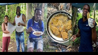 Shooting video at ferris river Frenchfry Stingray with mango pineapple saucecorn dumpling [upl. by Oisacin]