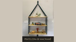 Prateleira de macramê [upl. by Aan659]