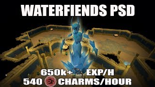 Runescape 3 Waterfiends Personal Slayer Dungeon Guide  650k Range Exph  540 Crimson CharmsHour [upl. by Aymahs]