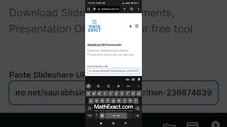 Download SlideShare PDF for free  MathExact [upl. by Attenov]