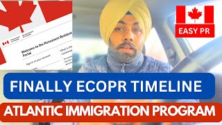 ECOPR PROCESSING TIMELINE CANADA 🇨🇦  AIP 2023  ATLANTIC CANADA  DeeptalkCanada [upl. by Angi]