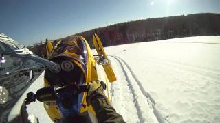 Ski Doo MXZ XRS 800HO PTEK 2007 Field Ride MontComi [upl. by Akihdar]