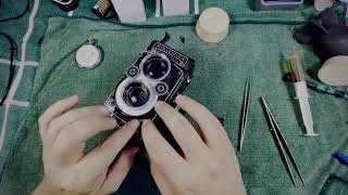 Rolleiflex 35f slow speeds speedy repair [upl. by Lebasy]