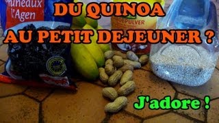 Mes recettes végétaliennes  Quinoa version sucrée pour le petit déjeuner [upl. by Chalmers203]