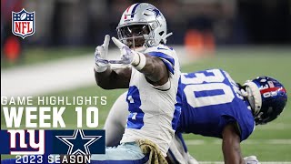 New York Giants vs Dallas Cowboys  2023 Week 10 Game Highlights [upl. by Anelec]