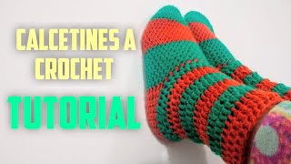 CALCETINES EN CROCHET Tutorial tejido en ganchillo paso a paso ❤️🧦 [upl. by Cerallua177]