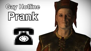 Cicero Calls the Gay Hotline  Skyrim Prank Call [upl. by Beera389]