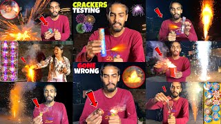 Fireworks Testing 😱 Crackers Testing 😍 Diwali Fire Crackers [upl. by Vaules]