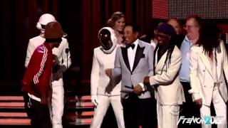 Daft Punk real face at the Grammy Awards 2014 [upl. by Torbert]