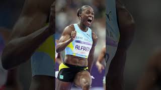 How Julien Alfred beat ShaCarri Richardson Paris 2024 Olympic Final Womens 100m [upl. by Ttsepmet]