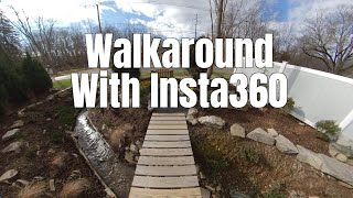 January 2024 Simple Property Walk Around with Insta360 One X Camera [upl. by Zsolway]