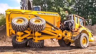 Volvo Dumper amp Excavator What a CRAZY ACTION [upl. by Eerrehc]