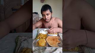 Eating Sattu Parantha Adauri Ki Sabji praveensharmaps shorts [upl. by Dranreb]