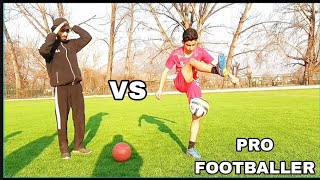 Are Football Freestylers Better Then PRO FOOTBALLERS 😱  SKILL CHALLENGE [upl. by Conal636]