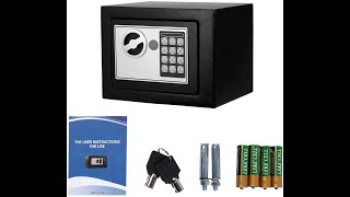 Homdox Digital Electronic Mountable Safe Security Box [upl. by Arhoz]