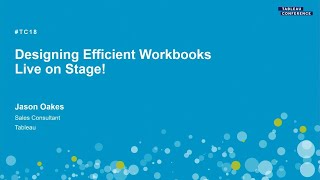 Designing efficient workbooks  Live on stage [upl. by Augusto]