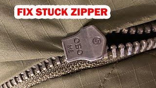 How to fix a stuck zipper  Without any damage [upl. by Esidnac]