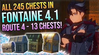 Genshin Impact 41 Complete 245 Chest Guide 100 COMPLETE  ROUTE 4  13 CHESTS [upl. by Gabrielson]