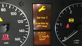 How To Reset 20042012 Mercedes A Class Service Overdue Inspection Light [upl. by Levenson971]