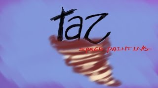 TAZ THE TASMANIAN DEVIL FROM LOONEY TUNES speed drawing  DROIDMONKEY [upl. by Niela]