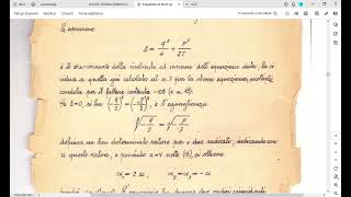 Equazioni di terzo e quarto grado dalle Lezioni di Analisi 1 del Prof Renato Caccioppoli [upl. by Ardnahc]