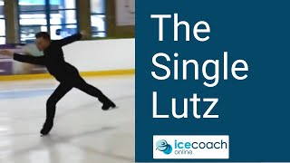 Key Figure Skating Jump Technique The Single Lutz [upl. by Hathaway]