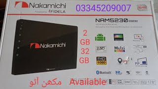 Nakamichi 5230 Android stereo screen 9quotamp10quot Car play  Android Auto information [upl. by Yentiw]