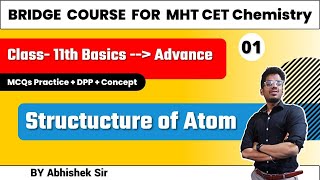 Structure of atom Class 11th chemistry MHT CET MCQs Basic to Advance with Concept nie cet mhtcet [upl. by Etnomed]