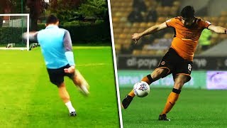 Ruben Neves recreates his legendary volley with Jimmy Bullard [upl. by Gorges]