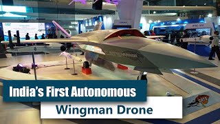 Indias first HALs Autonomous wingman drone 2021 [upl. by Ellimak]