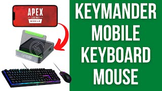 Play Apex Legends Mobile with keyboard mouse on iPhone iPad KeyMander 2 Mobile setup macros CODM [upl. by Kelci]