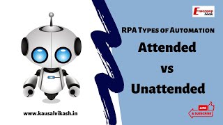 RPA Types of Automation  Attended vs Unattended  EmergenTeck [upl. by Nylarac]